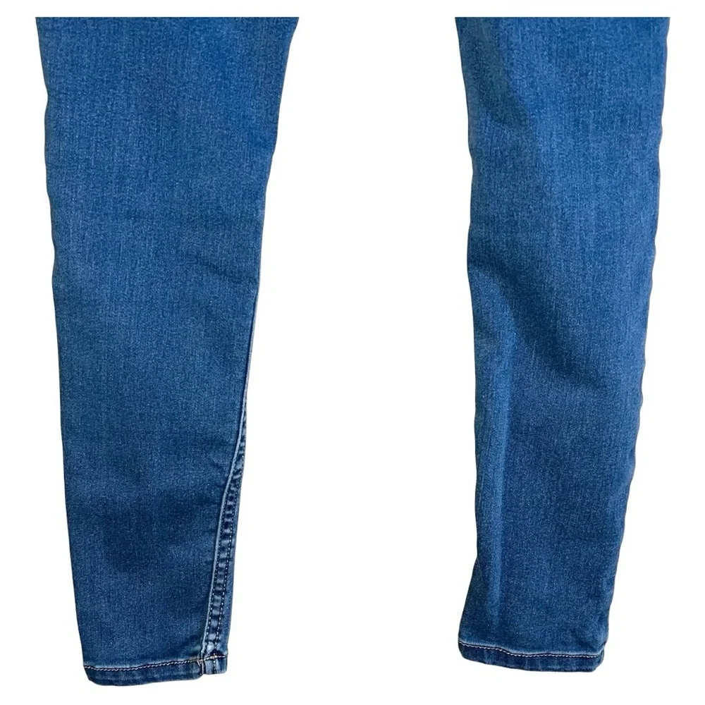 Justice Leggings Jeans Girls Size 10 Blue Light Wash Mid Rise